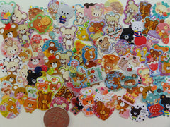 Cute Kawaii Bear Flake Stickers - 74 pcs