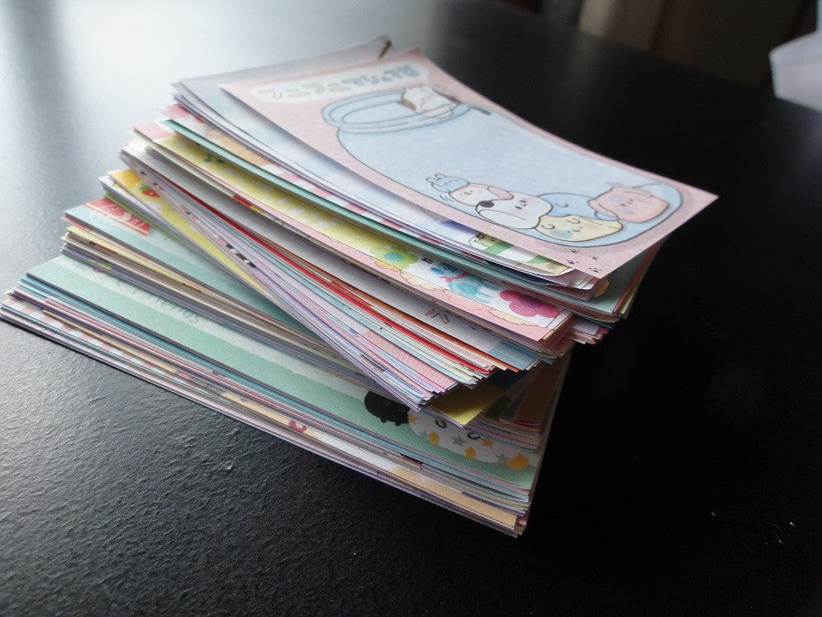 z Big Cute Kawaii Collection 260 pc Mini Memo Note Paper Set