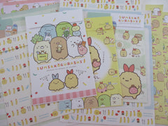 Cute Kawaii San-X Sumikko Gurashi Food Theme Letter Sets - Writing Paper Envelope Stationery Penpal