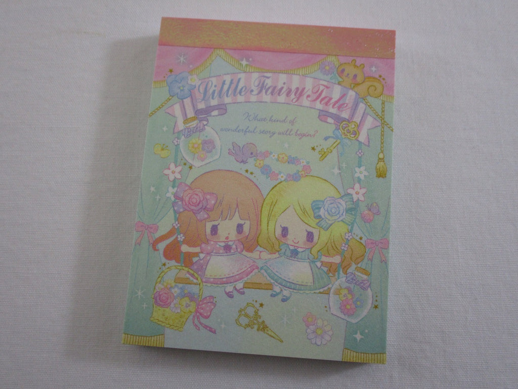 Cute Kawaii Q-Lia Little Fairy Tale Princess Alice Mini Notepad / Memo Pad - D - Stationery Design Writing