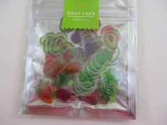 Cute Kawaii Crux Candy Drop Style Flake Stickers Sack - Fruits - for Journal Planner Agenda Craft Scrapbook