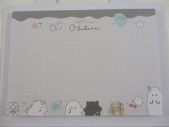 Cute Kawaii Crux Obakenu Ghost 4 x 6 Inch Notepad / Memo Pad - Stationery Designer Paper Collection