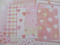 Kamio Pink Heart Dots Letter Sets - C Patterns - Stationery Writing Paper Envelope
