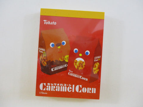 Cute Kawaii Caramel Corn Snack Mini Notepad / Memo Pad - Stationery Designer Paper Collection