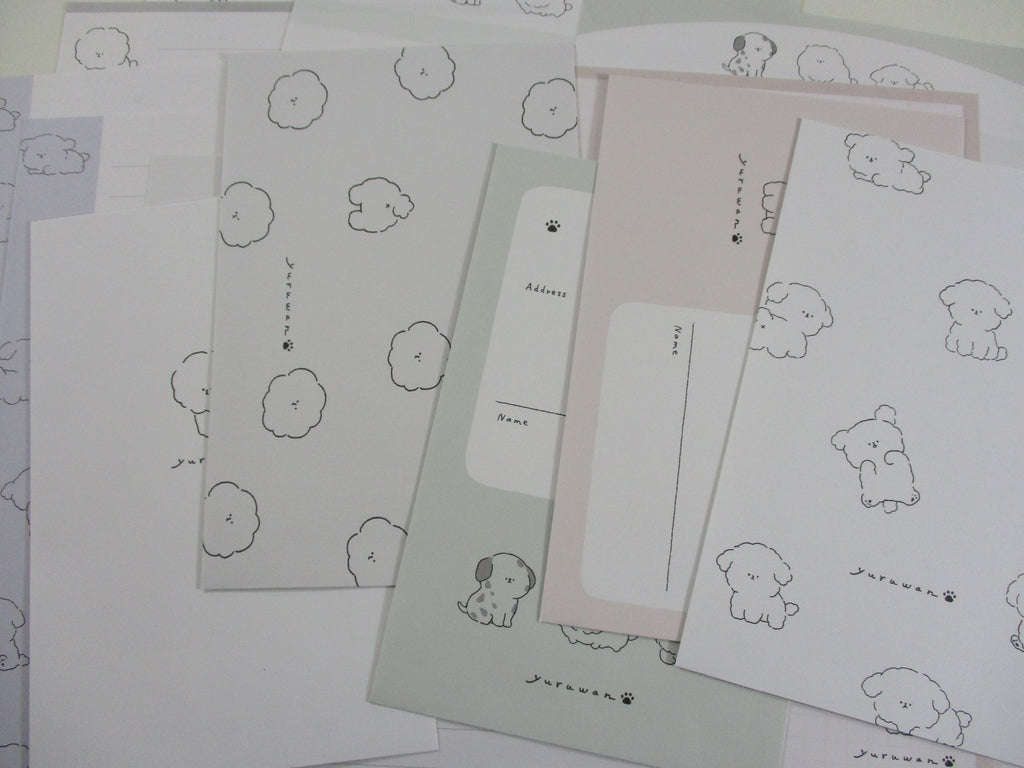 Cute Kawaii Kamio Dog Puppies Puppy Letter Sets - Stationery Writing Paper Envelope Penpal
