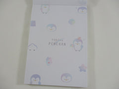 Cute Kawaii Q-Lia Penguin Yoki na Penchan 4 x 6 Inch Notepad / Memo Pad - Stationery Designer Paper Collection