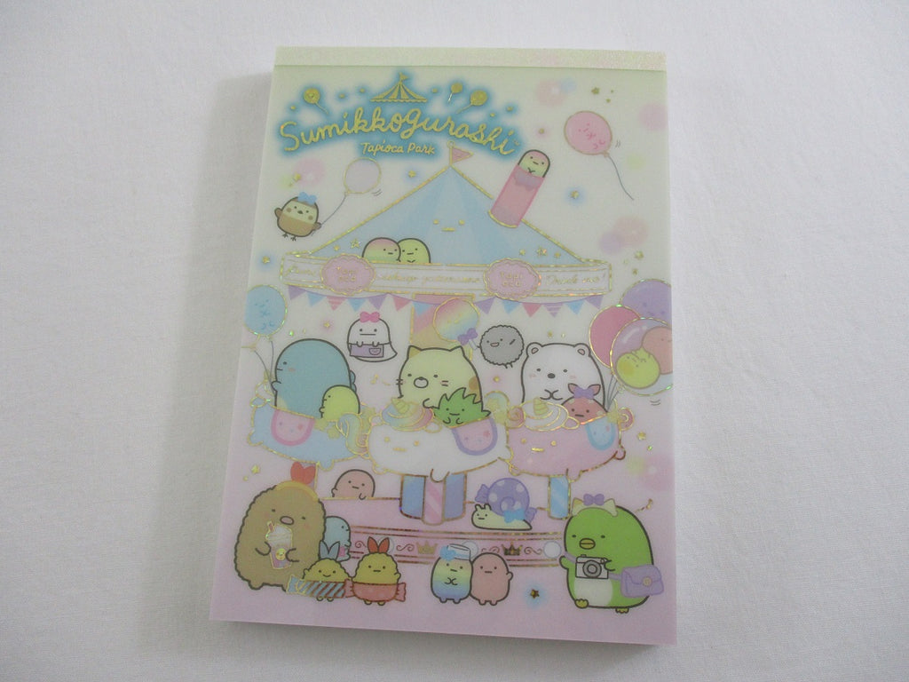 Cute Kawaii San-X Sumikko Gurashi Tapioca Bubble Drink 4 x 6 Inch Notepad / Memo Pad - C - Stationery Designer Paper Collection