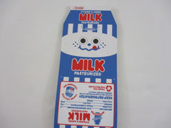 Cute Kawaii Kamio Milk Carton Die Cut Coupon Style 2.75 x 6.25 Inch Notepad / Memo Pad - Stationery Designer Paper Collection - VHTF