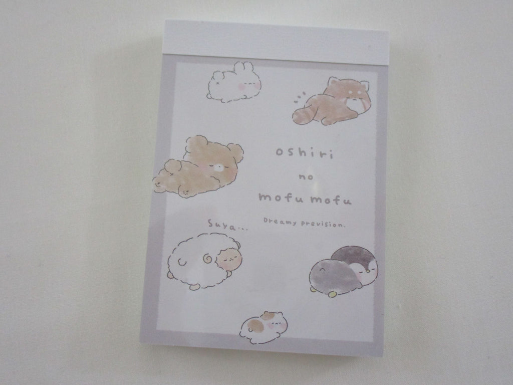 Cute Kawaii Kamio Animal Dog Fox Rabbit Penguin Lamb Hamster Mini Notepad / Memo Pad - Stationery Designer Paper Collection
