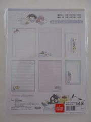 Cute Kawaii Sanrio Characters C Badtz Maru Kuromi Cinnamoroll My Melody Purin Letter Set Pack - Stationery Writing Paper Envelope Penpal