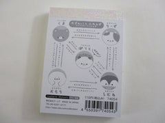 Cute Kawaii Q-lia Mugyutto Bear and Cow Friends Mini Notepad / Memo Pad - Stationery Designer Paper Collection