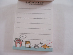 Cute Kawaii Q-lia Shark Dog Toys Mini Notepad / Memo Pad - Stationery Designer Writing Paper Collection