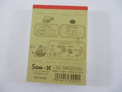 Cute Kawaii San-X Sumikko Gurashi Cafe Mini Notepad / Memo Pad - A - 2015 - Rare HTF