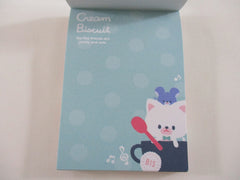 Cute Kawaii Q-Lia Cat Cream Biscuit Mini Notepad / Memo Pad - Stationery Designer Paper Collection