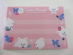 Cute Kawaii Q-Lia Cat Cream Biscuit Mini Notepad / Memo Pad - Stationery Designer Paper Collection