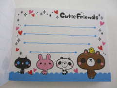 Cute Kawaii VHTF Pool Cool Bear Cutie Friends Mini Notepad / Memo Pad - Stationery Designer Paper Collection