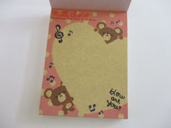 Cute Kawaii Q-Lia Bear Milk Choco Mini Notepad / Memo Pad - Stationery Designer Paper Collection