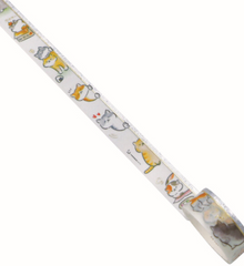 Cute Kawaii W-Craft Washi / Masking Deco Tape - Cat hello #pet - for Scrapbooking Journal Planner Craft
