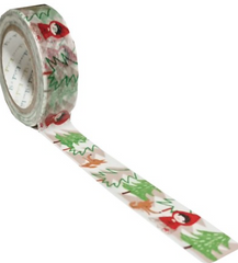 Cute Kawaii Shinzi Katoh Washi / Masking Deco Tape - Red Riding Hood - for Scrapbooking Journal Planner Craft