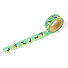 Cute Kawaii Hamamonyo Washi / Masking Deco Tape ♥ Panda Bear Playful Bamboo for Scrapbooking Journal Planner Craft