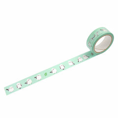 Cute Kawaii Hamamonyo Washi / Masking Deco Tape ♥ Bird Green Mint for Scrapbooking Journal Planner Craft