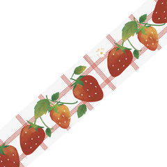 Cute Kawaii BGM Deco Tape - Strawberry Fresh Fruit - for Scrapbooking Journal Planner Craft Decor Schedule Agenda Stationary