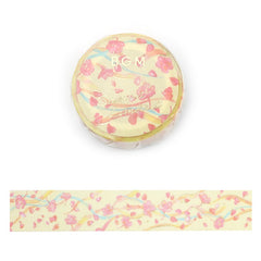 Cute Kawaii BGM Washi / Masking Deco Tape - Beautiful Cherry Blossom Sakura Flower Bloom Garden Love - for Scrapbooking Journal Planner Craft Stationery Decor Agenda Schedule