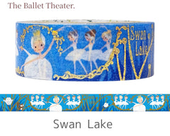 Cute Kawaii Shinzi Katoh Ballet Theater Washi / Masking Deco Tape - Swan Lake ♥ Dance Ballerina Recital Concert for Scrapbooking Journal Planner Craft