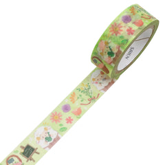 Cute Kawaii Saien Washi / Masking Deco Tape - Sheep Flower Shop Nature Spring Garden - for Scrapbooking Journal Planner Craft Diary Gift