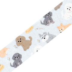 Cute Kawaii BGM Washi / Masking Deco Tape - Dog Playful Puppy Puppies Pet Friend - for Scrapbooking Journal Planner Craft Stationery Decor Agenda Schedule Gift