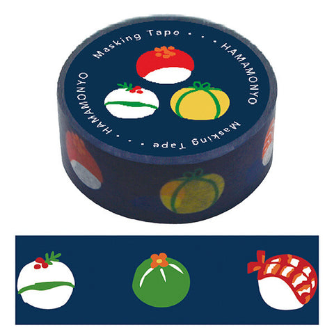 Cute Kawaii Hamamonyo Washi / Masking Deco Tape ♥ Sushi Rice Ball for Food Diary Journal Planner Gift Craft Scrapbook Decor