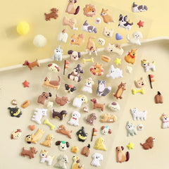 Cute Kawaii BGM Puffy Foam Sticker Sheet - Dog Pet Friend Puppies for Diary Journal Planner Craft Organizer Schedule Stationery Scrapbook