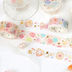 Cute Kawaii BGM Washi / Masking Deco Tape - Candy Sweet Candies Dreamy B - for Scrapbooking Journal Planner Craft