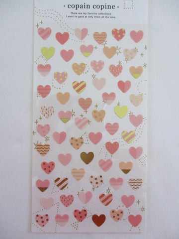 Cute Kawaii Mind Wave Hearts Love Wedding Sticker Sheet - for Journal Planner Craft Organizer Calendar Diary Scrapbook Schedule Gift