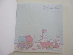 Cute Kawaii HTF Vintage Sanrio Little Twin Stars 4 x 5 Inch Notepad / Memo Pad - Stationery Designer Paper Collection Preowned New