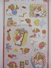 Cute Kawaii Mind Wave Dog Puppy Birthday Party Cake Pet Friend Sticker Sheet - for Journal Planner Craft Organizer Calendar Schedule Scrapbook Diary Gift