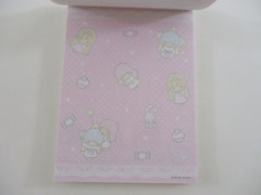 Cute Kawaii HTF Vintage Sanrio Little Twin Stars 2008 4 x 6 Inch Notepad / Memo Pad - Stationery Designer Paper Collectible HTF