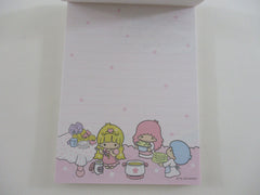 Cute Kawaii HTF Vintage Sanrio Little Twin Stars 2008 4 x 6 Inch Notepad / Memo Pad - Stationery Designer Paper Collectible HTF