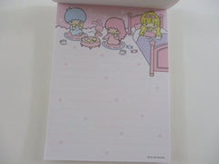 Cute Kawaii HTF Vintage Sanrio Little Twin Stars 2008 4 x 6 Inch Notepad / Memo Pad - Stationery Designer Paper Collectible HTF