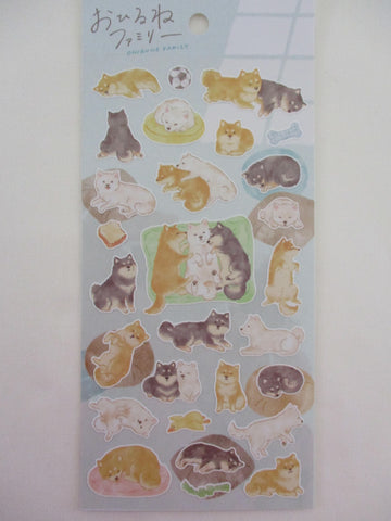 Cute Kawaii Mind Wave Ohirune Animal Pet Series  Sticker Sheet - Dog Puppy Puppies B - for Journal Planner Craft Diary Gift Schedule