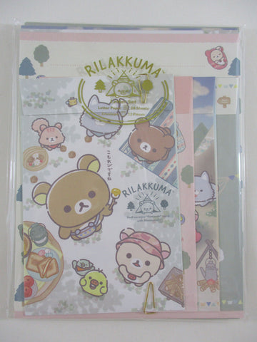 Cute Kawaii San-X Rilakkuma Advanture Outdoor Camping Letter Set Pack - A 2023 - Stationery Writing Paper Envelope Penpal