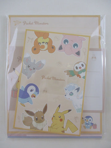 Cute Kawaii Pokemon Pikachu Pocket Monster Nintendo Letter Set Pack - Stationery Writing Paper Penpal
