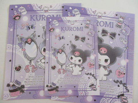 Cute Kawaii Sanrio Kuromi Letter Set 2023 - Writing Papers Envelope