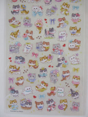 Cute Kawaii Mind Wave Ori Little Mewny Meow Cat Kitty Kitten Feline Pet Tabby Animal Sticker Sheet - for Journal Planner Craft Diary Gift Schedule