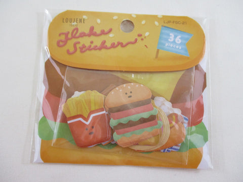 Cute Kawaii Loujene Gurger Fast Food Stickers Flake Sack - for Journal Planner Craft Scrapbook Collectible