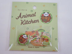 Cute Kawaii Gaia Animal Kitchen Food Series Stickers Flake Sack - Panda - for Journal Planner Craft Scrapbook Collectible