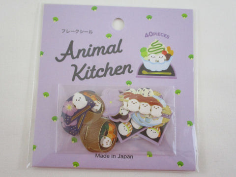 Cute Kawaii Gaia Animal Kitchen Food Series Stickers Flake Sack - Bird - for Journal Planner Craft Scrapbook Collectible