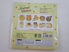 Cute Kawaii Gaia Animal Kitchen Series Food Stickers Flake Sack - Bear - for Journal Planner Craft Scrapbook Collectible
