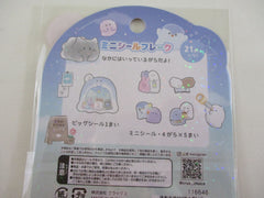 Cute Kawaii Crux Ghost Theme A Seal Stickers Flake Sack - for Journal Planner Craft Scrapbook Collectible