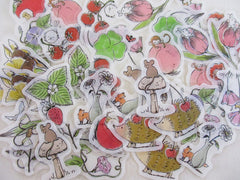 Cute Kawaii BGM Flake Stickers Sack - Mini Animals Series - Botanical Mushroom Fruits - for Journal Agenda Planner Scrapbook Craft Diary Gift